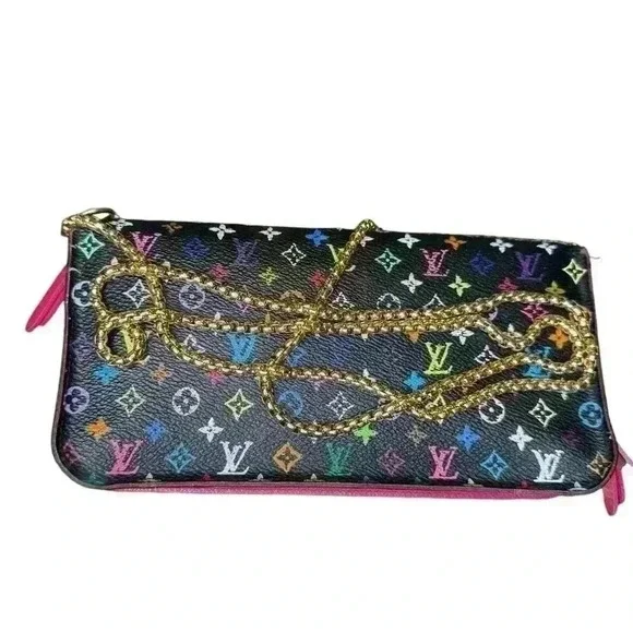 Louis Vuitton monogram multicolor Portedeuille insolite noir wallet. - Picture 3 of 15